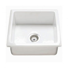 Load image into Gallery viewer, RAK Gourmet Kitchen Sink 6 Square Over / Under Mount Fireclay - RAK Ceramics
