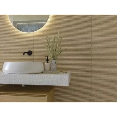 Kie Ceramic Wood Effect Cladding Matt Natural Oak Wall Tile - 300mm x 900mm (5 per Box) - Classic Collection
