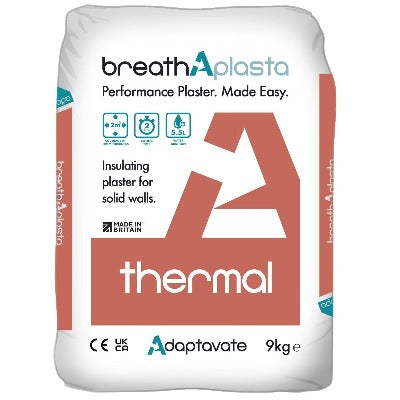 Breathaplasta Thermal Insulating Plaster x 9Kg - Adaptavate Plaster
