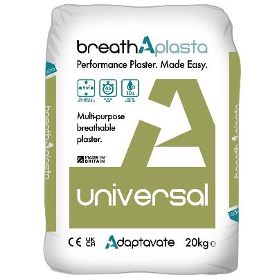Breathaplasta Universal Breathable Plaster x 20Kg - Adaptavate Plaster