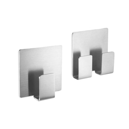 Zack Appeso Self-Adhesive Towel Hook — Brushed Stainless Steel
