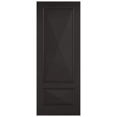 Knightsbridge Black Primed 2 Panel Interior Fire Door FD30 - 1981mm x 838mm - LPD Doors