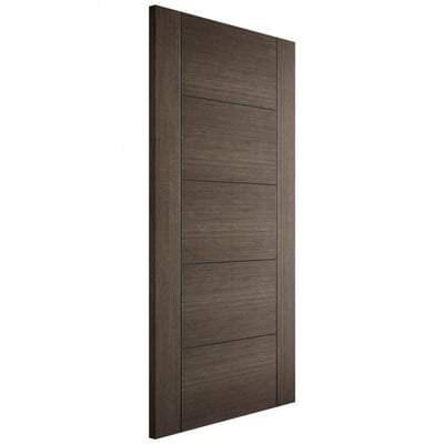 Vancouver Chocolate Grey Pre-Finished 5 Panel Interior Fire Door FD30 - 1981mm x 686mm - LPD Doors