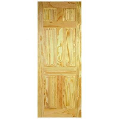 Clear Pine 6 Panel Interior Door - 1981mm x 686mm - LPD Doors