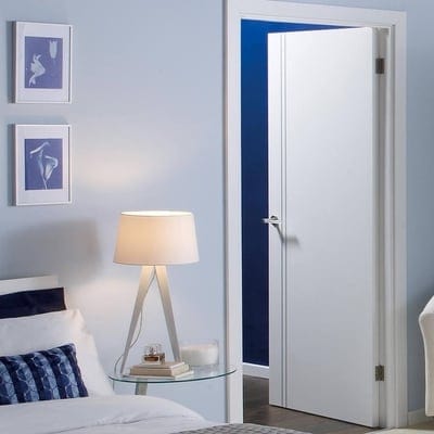 Sierra Blanco White Pre-Finished Interior Fire Door FD30 - 1981mm x 838mm - LPD Doors