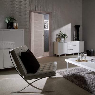 Vancouver Light Grey Pre-Finished 5 Panel Interior Fire Door FD30 - 2040mm x 726mm - LPD Doors