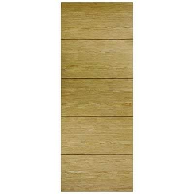 Oak Lille Flush Pre-Finished Internal Door - 1981mm x 762mm - LPD Doors