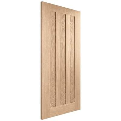 Oak Idaho Panelled Un-Finished Internal Fire Door FD30 - 2040mm x 826mm - LPD Doors