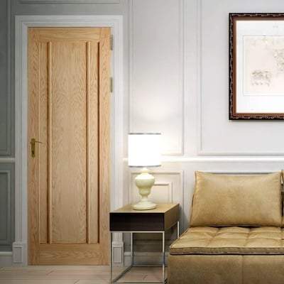 Oak Lincoln Panelled Pre-Finished Internal Door - 1981mm x 762mm - LPD Doors