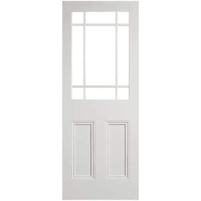 Downham White Primed 9 Unglazed Panels Interior Door - 1981mm x 838mm - LPD Doors