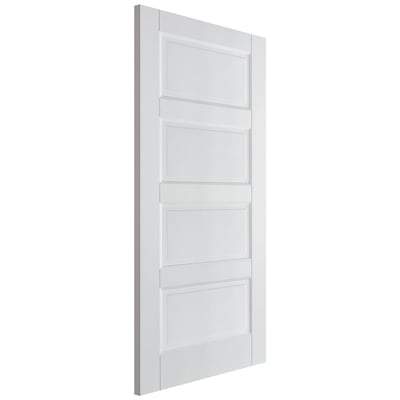 Contemporary White 4 Panel Interior Fire Door FD30 - 1981mm x 686mm - LPD Doors