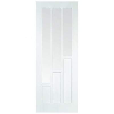 Coventry White Primed 3 Glazed Clear Light Panels - 1981mm x 686mm - LPD Doors