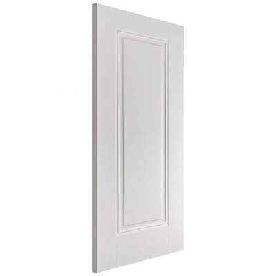Eindhoven White Primed 1 Panel Interior Door - 1981mm x 610mm - LPD Doors