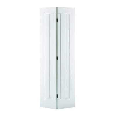 Mexicano White Primed Bi-Fold Interior Door - 1981mm x 686mm - LPD Doors