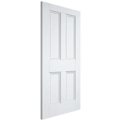 Nostalgia White Primed 4 Panel Interior Door - 1981mm x 762mm - LPD Doors