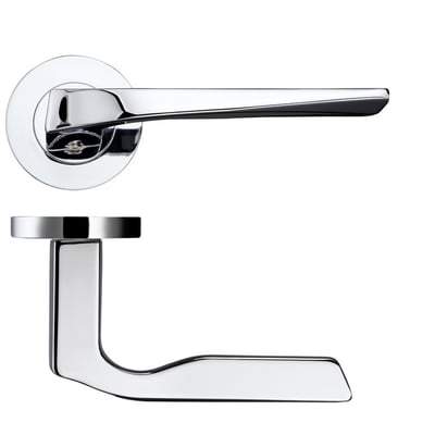 Carina Polished Chrome Handle Hardware Pack Privacy - LPD Doors