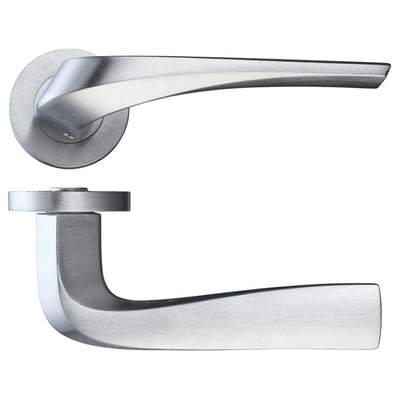 Draco Satin Chrome Handle Hardware Pack Privacy - LPD Doors