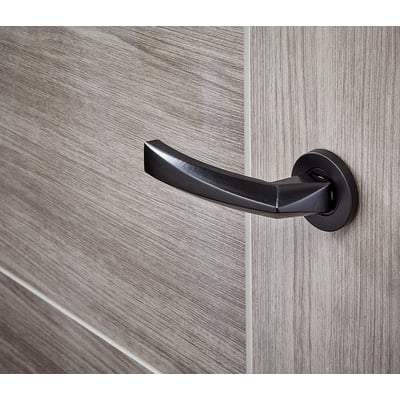 Hercules Matt Black Handle Hardware Pack Privacy - LPD Doors