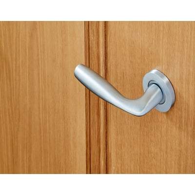 Norma Satin Chrome Handle Hardware Pack Privacy - LPD Doors
