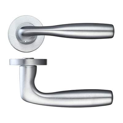 Norma Satin Chrome Handle Hardware Pack Privacy - LPD Doors