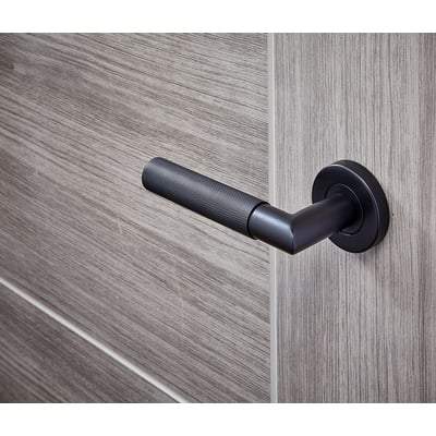 Zurich Matt Black Handle Handle Hardware Pack Privacy - LPD Doors