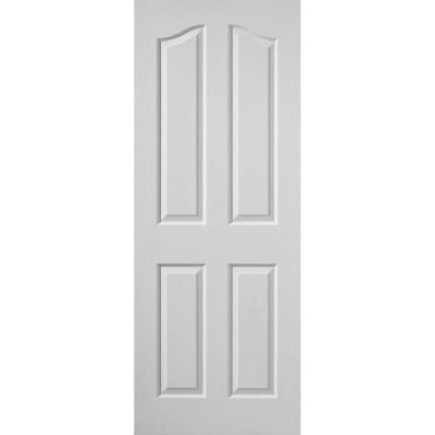 JB Kind White Textured 4 Moulded Panel Edwardian Top Arched Internal Fire Door 1981mm x 762mm - Build4less