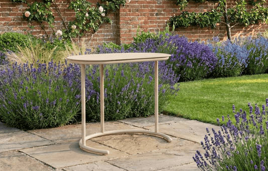 Kiki C-Shaped Metal Garden Side Table - MINT Outdoor