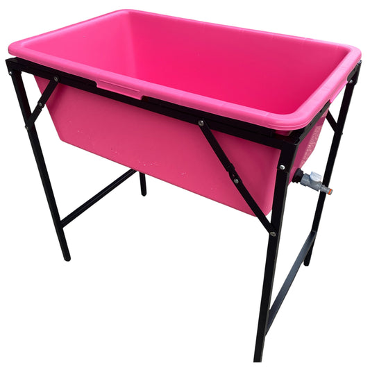 Pink Dog Bath with Drain Valve (WL) and Stand - Best4Trade-Retail PETS