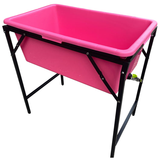 Pink Dog Bath with Drain Valve (Lime) and Stand - Best4Trade-Retail PETS
