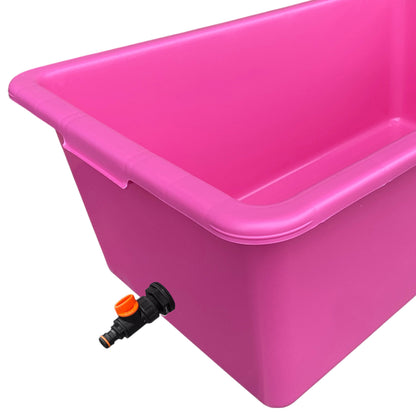 Pink Dog Bath with Drain Valve (Black) - Best4Trade-Retail PETS