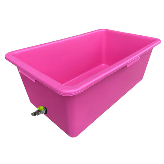 Pink Dog Bath with Drain Valve (Lime)