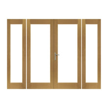 Load image into Gallery viewer, XL Joinery La Porte French Door in Pre-Finished External Oak Includes Sidelight Frame - All Sizes - Build4less
