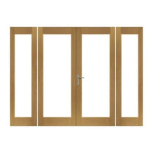 Load image into Gallery viewer, XL Joinery La Porte French Door Set in Pre-Finished External Oak Includes Sidelight Frame - All Sizes - Build4less
