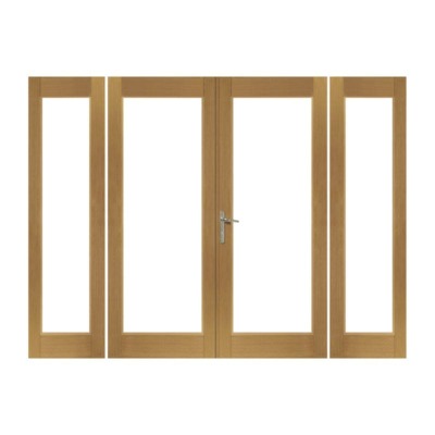 XL Joinery La Porte Pre-Finished Sidelight for External Oak French Doors 1953 x 590