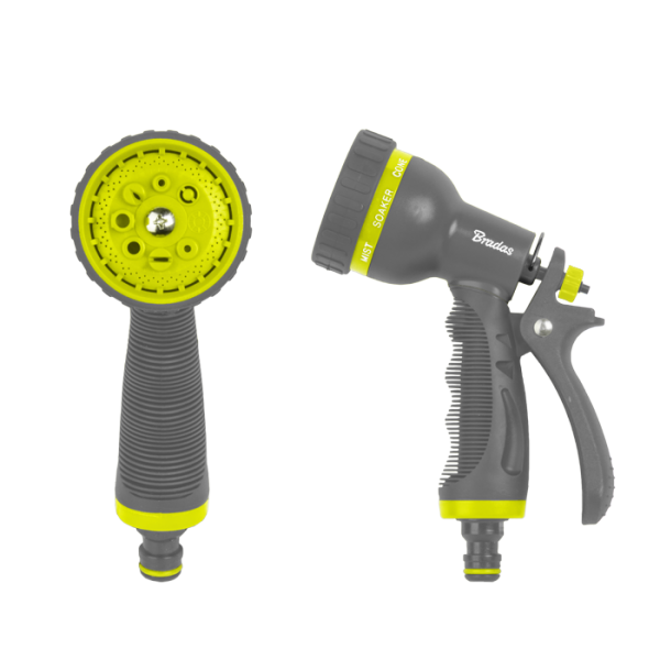Hose Gun Water Sprayer 8-Pattern Adjustable, Lime - Best4Trade-Retail Garden watering