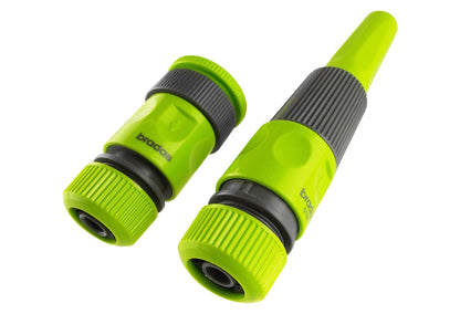 Hose Connectors Set With Nozzle Lime - Best4Trade-Retail Garden watering