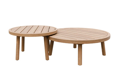 Linden Rattan 5-Seater Outdoor Sofa & Armchair Set with Teak Coffee Tables