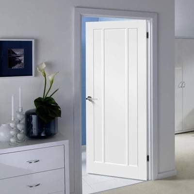 Lincoln White Primed 3 Panel Interior Fire Door FD30 - 1981mm x 686mm - LPD Doors