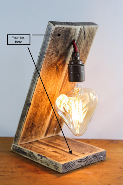 Love Heart 'Angel' Table Lamp