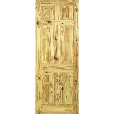 Knotty Pine 6 Panel Interior Door - 1981mm x 686mm - LPD Doors