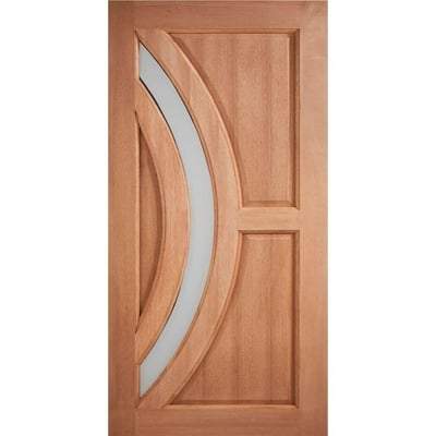 Harrow Hardwood M&T 1 Double Glazed Frosted Panel External Door - 1981mm x 838mm - LPD Doors