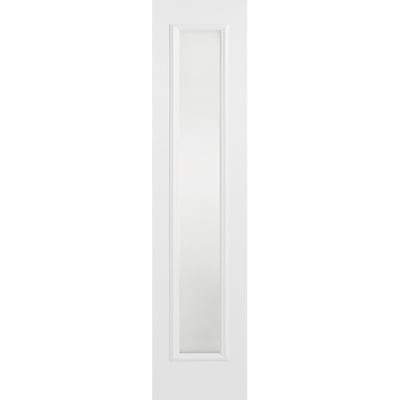 GRP Pre-Finished 1 Double Glazed Frosted Light Panel Sidelight 2032mm x 356mm - Grey - LPD Doors