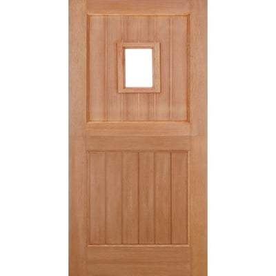 Stable Straight Top Hardwood M&T 1 Unglazed Light Panel External Door - 1981mm x 838mm - LPD Doors