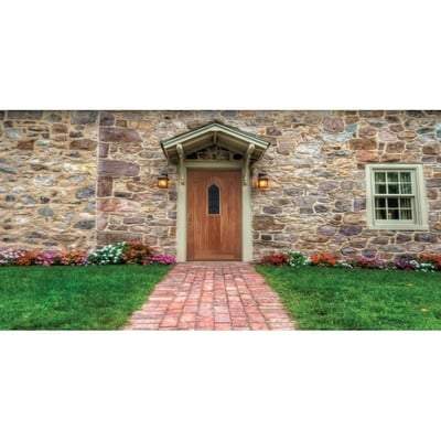 Westminster Oak Unfinished 1 Lead Glazed Light Panel External Door - 1981mm x 762mm - LPD Doors