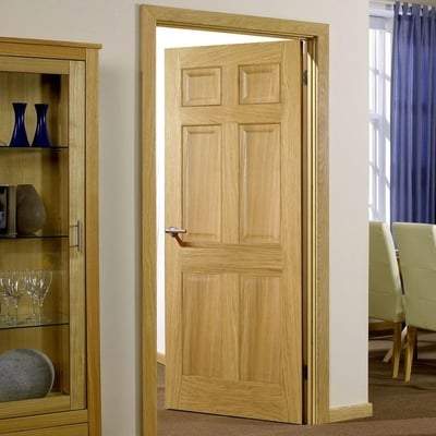 Oak Regency 6 Panel Pre-Finished Internal Fire Door FD30 - 1981mm x 838mm - LPD Doors