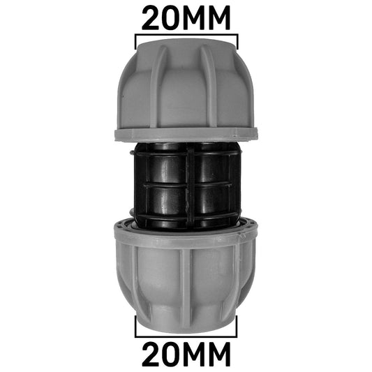 MDPE Straight Joiner 20mm - Best4Trade-Retail Tech Hose & Fittings