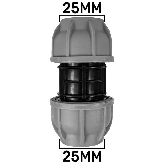 MDPE Straight Joiner 25mm - Best4Trade-Retail Tech Hose & Fittings