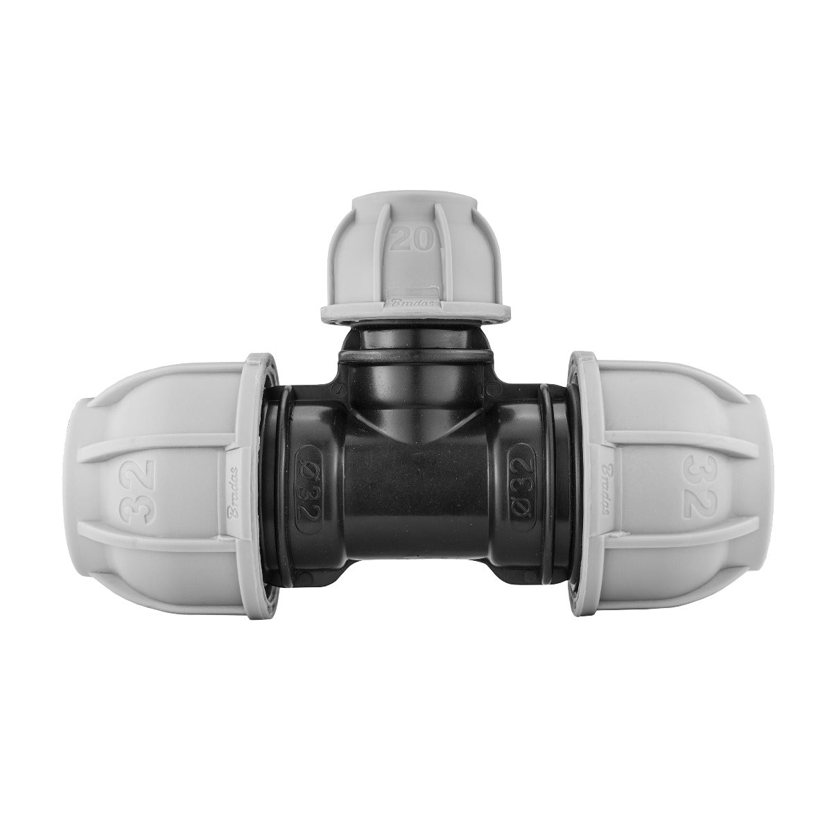 MDPE Tee Reducing 32mm - 20mm - 32mm - Best4Trade-Retail Tech Hose & Fittings