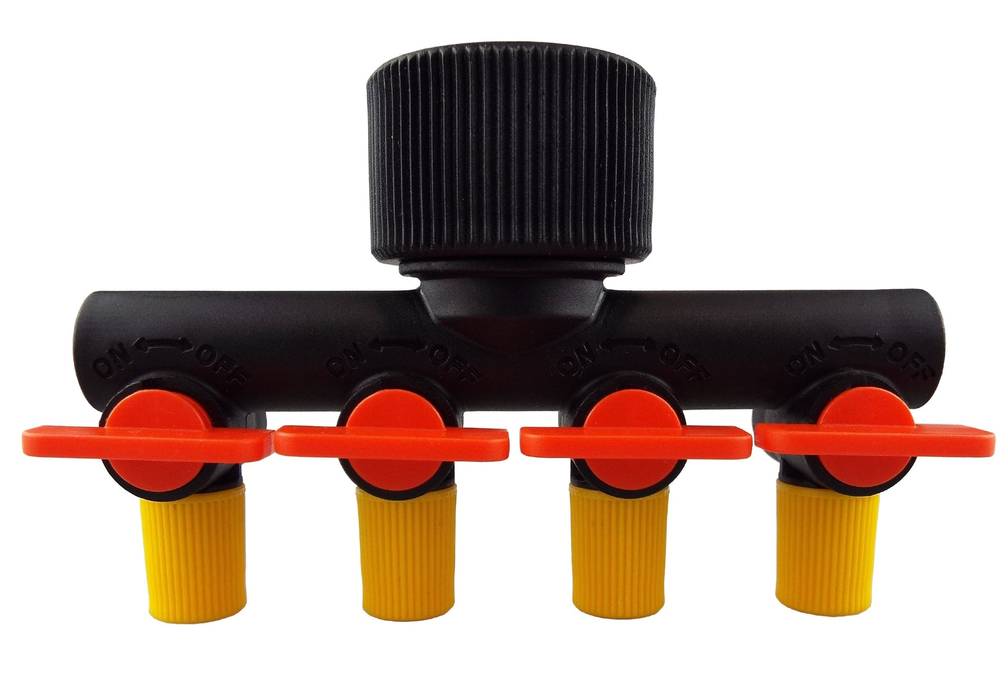 4-Way Manifold with Valves for Micro Irrigation Tube - Best4Trade-Retail Garden watering