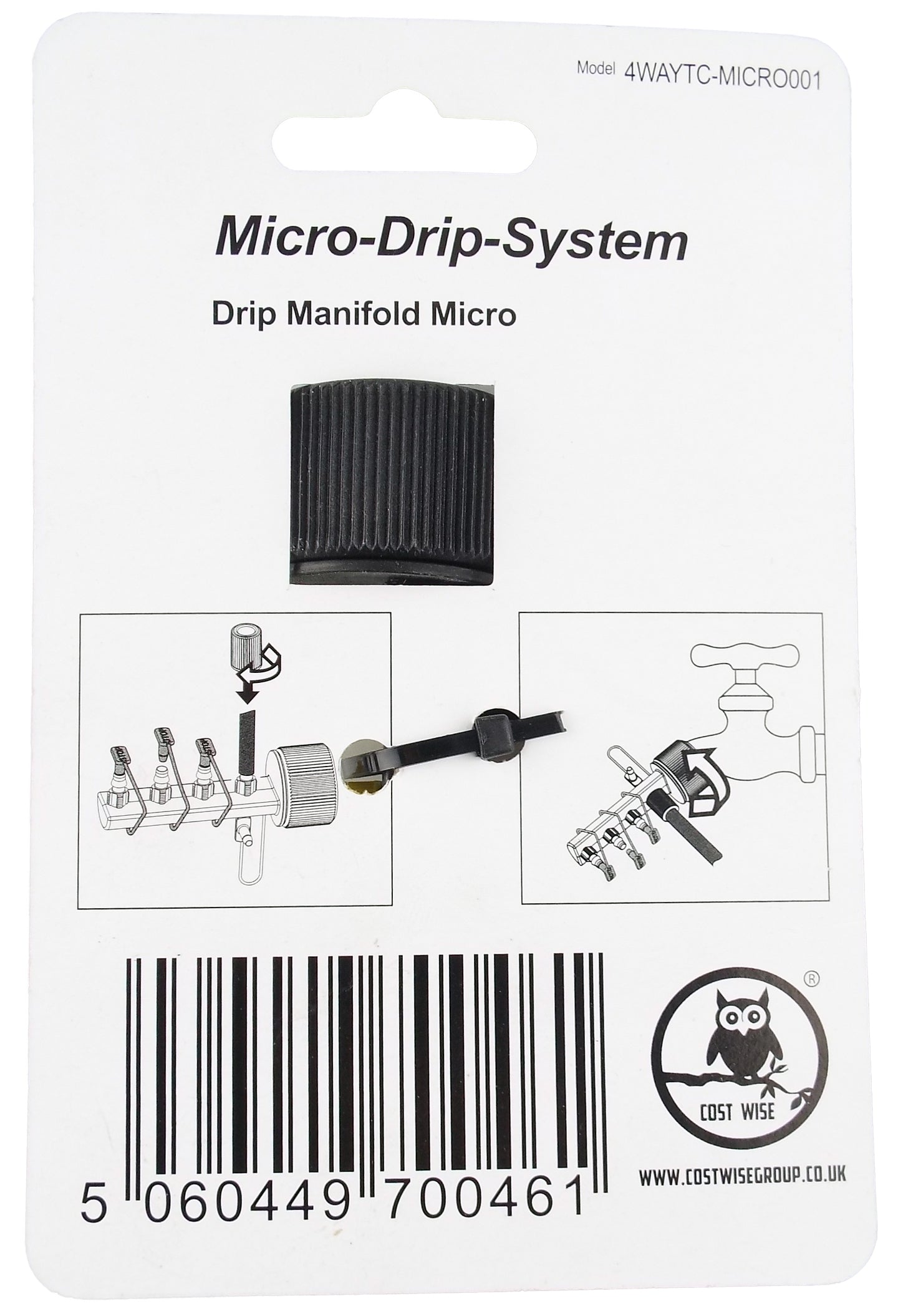 4-Way Manifold with Valves for Micro Irrigation Tube - Best4Trade-Retail Garden watering